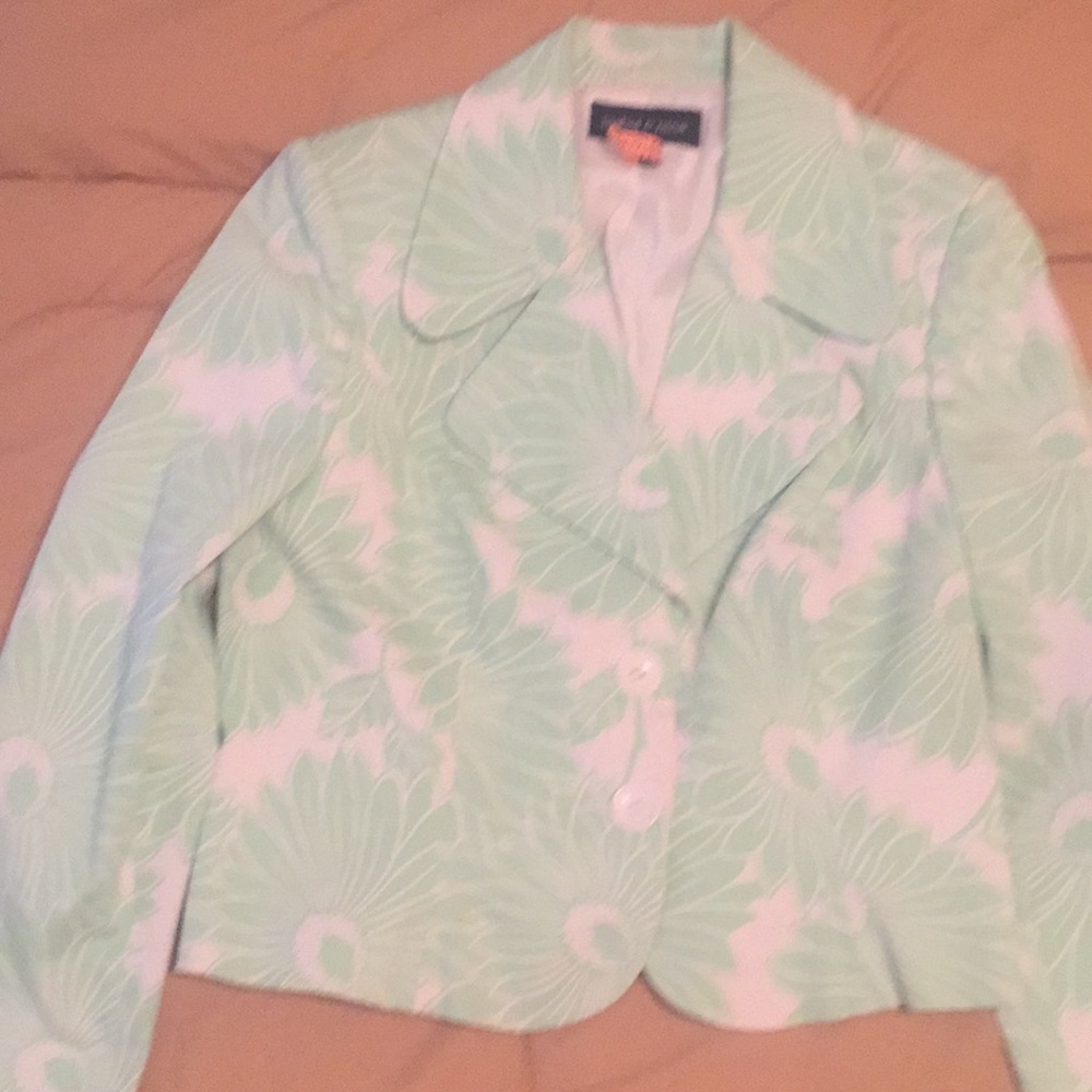 2 piece jacket and skirt suit.